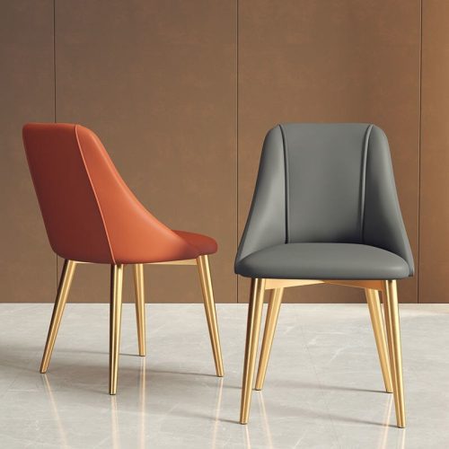 mainimage0Light Luxury Dining Chair Home Modern Minimalist Dining Table Chair Backrest Makeup Stool Nordic Iron Desk 780667