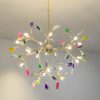 MIRODEMI® Colourful Agate Multicolor LED Ceiling Pendant Light for Home Decor