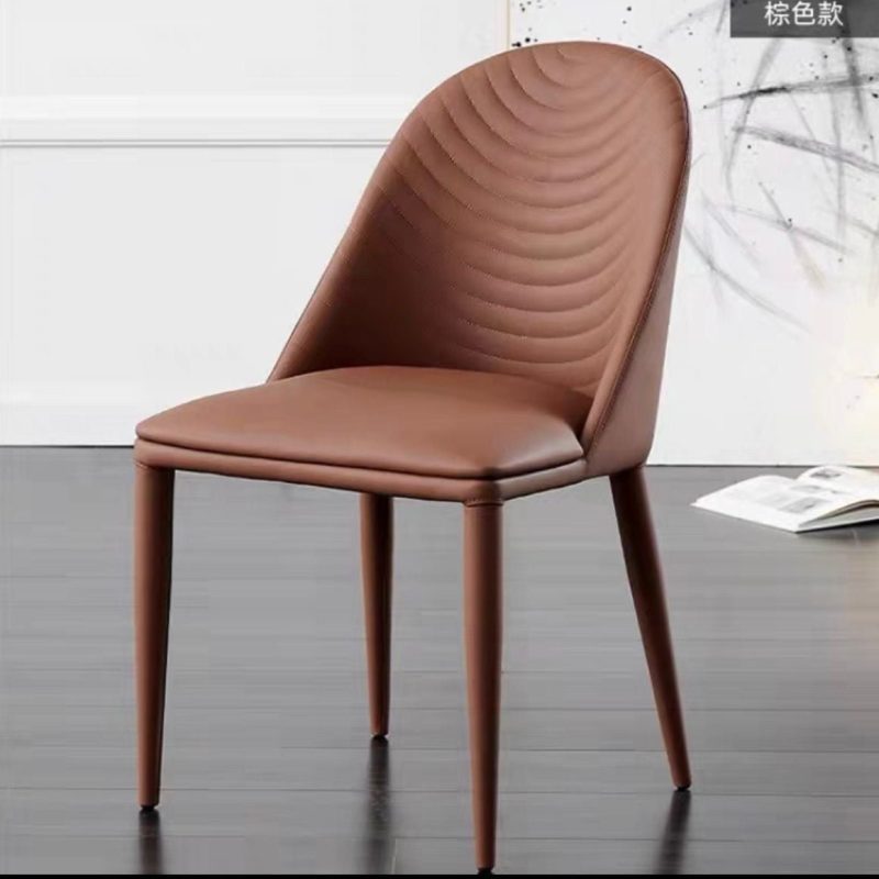 variantimage2Nordic Dining Chair Backrest Modern Minimalist Home Leisure Fashion Restaurant Hotel Coffee Parking Chair Light Luxury 876007